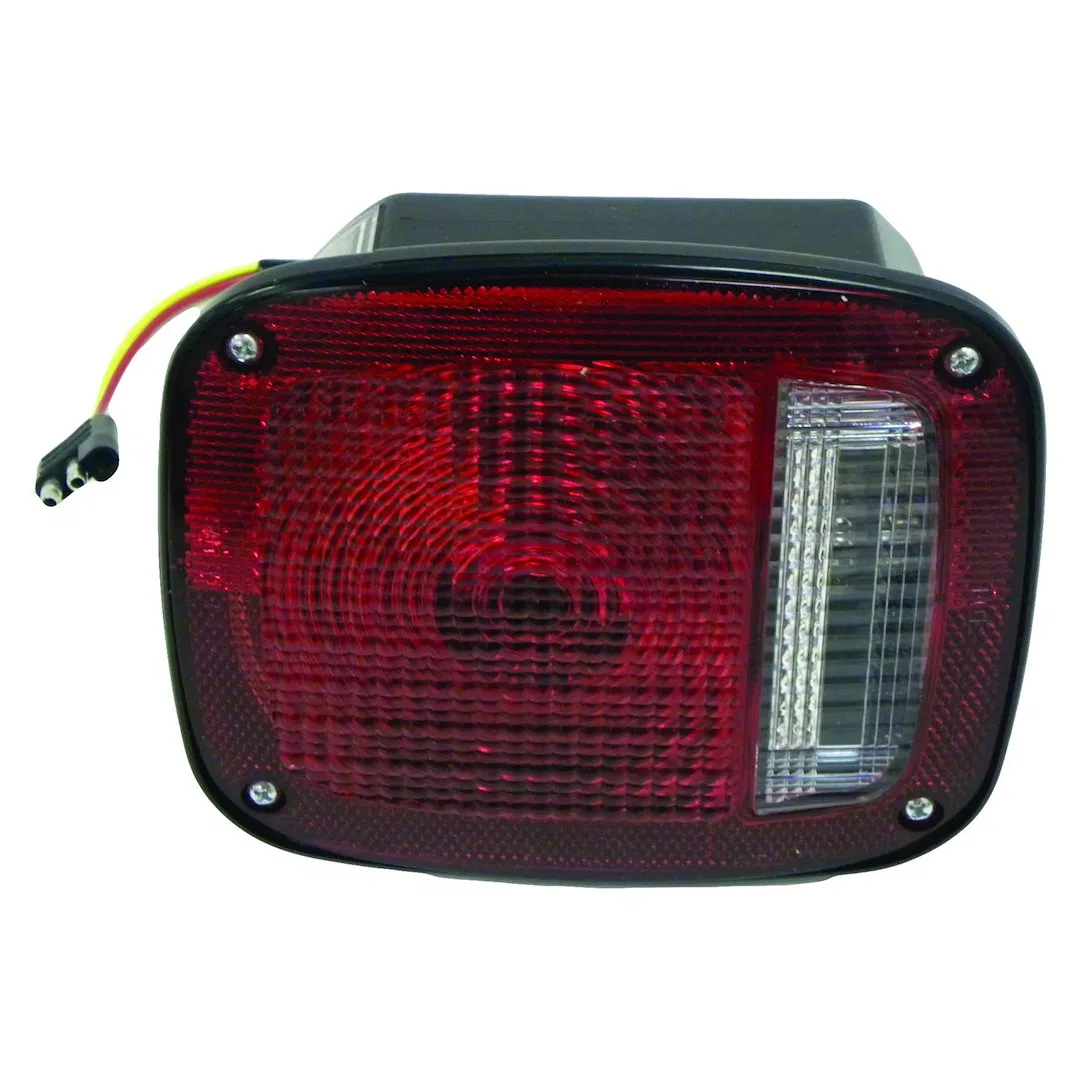 J5457197 – CROWN AUTO Tail Light Assembly, Incandescent Red Lens Black Housing Single